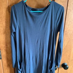 Blue tunic with pockets